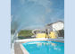 Outdoor complete clear inflatable pool cover used for air tent for hotels or family gardens