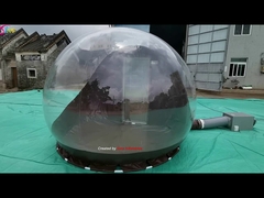 3m dome clear top resort inflatable bubble tent hotel with steel frame tunnel for lodge glamping