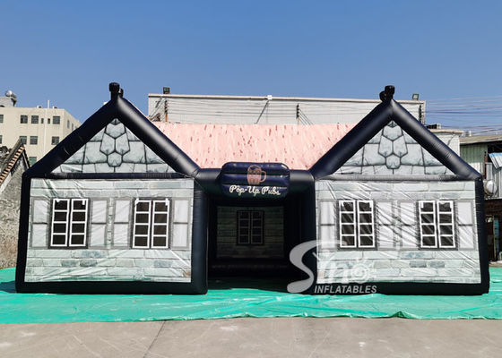 11x6m販売のためのデジタル完全な印刷を用いる注文のGaintの屋外の現れのアイルランドの膨脹可能なパブのテント